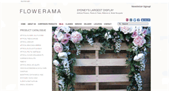 Desktop Screenshot of flowerama.net.au